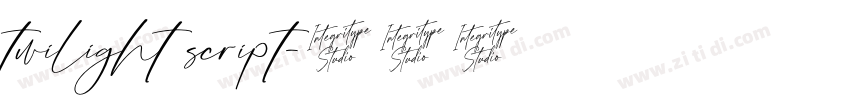 twilight script字体转换